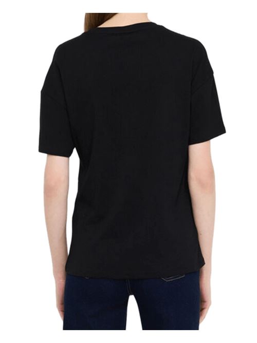 T-shirt da donna , maniche corte con logo, colore nero LIU JO | MF5347-JS923W9415